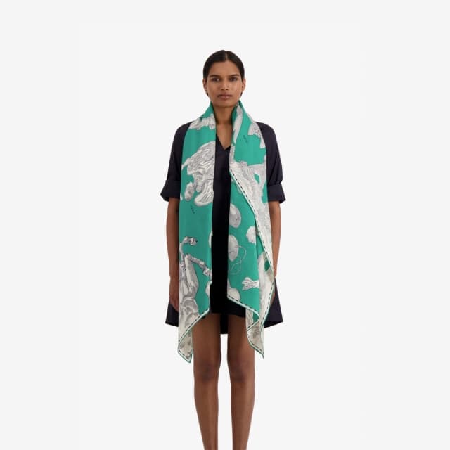 inouï editions Écharpe 100 - Astrologie - Vert