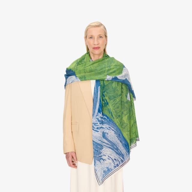 inouï editions Écharpe 100 - Balthazar - Bleu