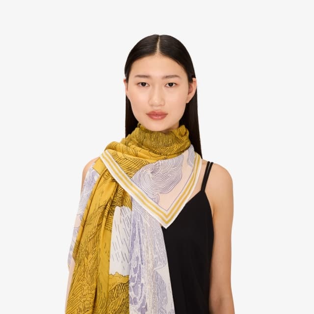 inouï editions Écharpe 100 - Balthazar - Jaune