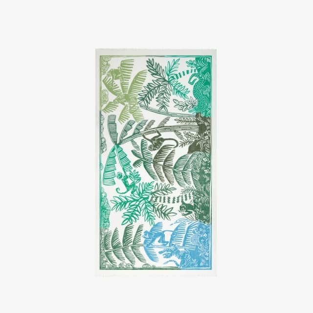 Inouï Editions Écharpe 100 - Jungle - Vert