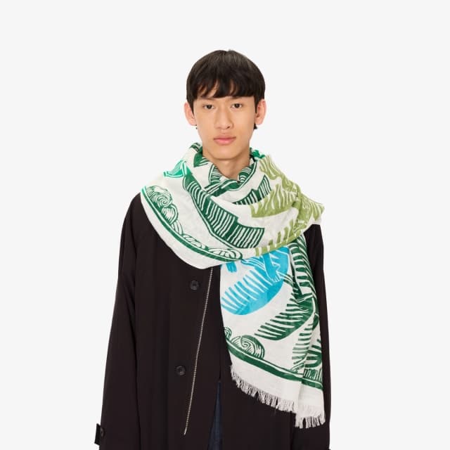 Inouï Editions Écharpe 100 - Jungle - Vert