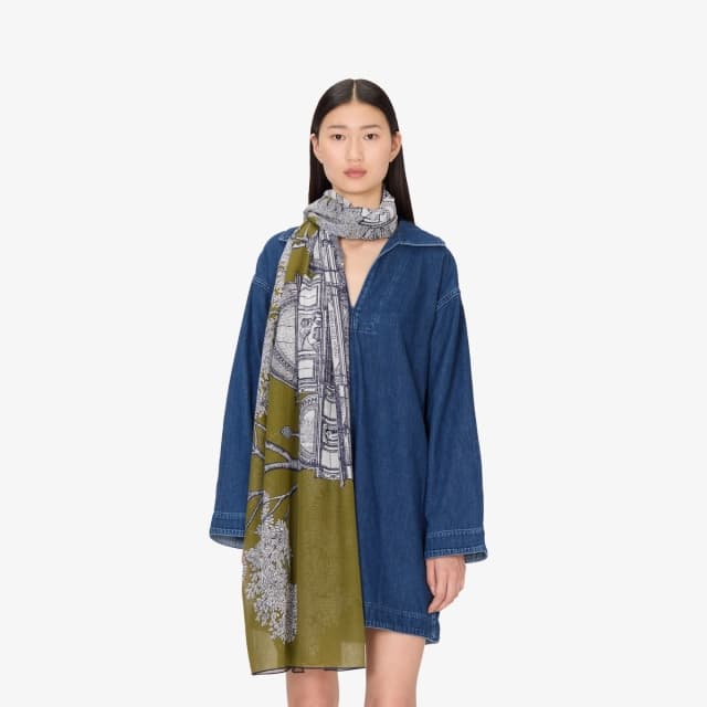 Inouï Editions Écharpe 100 - Mirage - Kaki