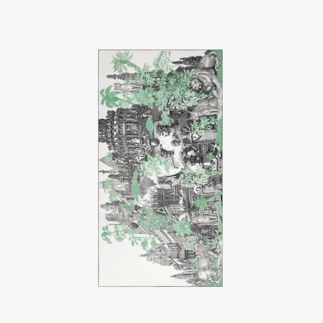 Inouï Editions Écharpe 100 - Piranesi - Vert