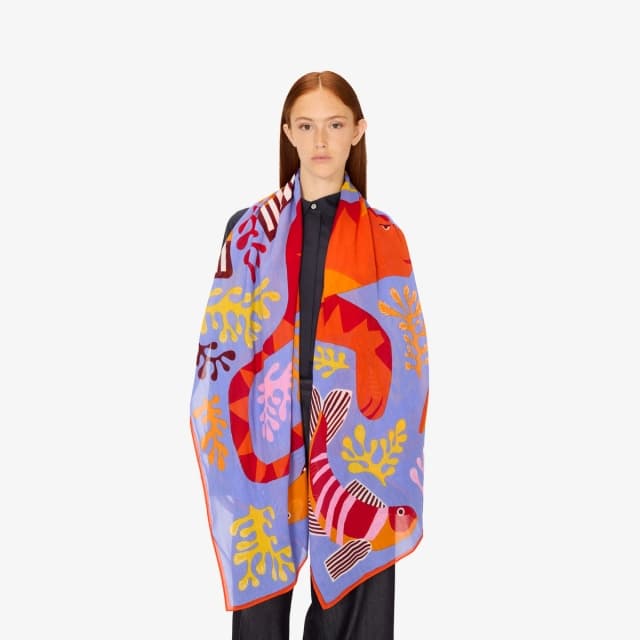 Inouï Editions Écharpe 100 - Splash - Violet