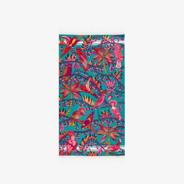 Inouï Editions Fouta 100 - Cerise - Emeraude