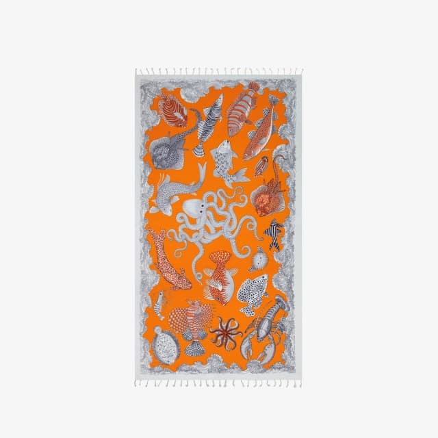 Inouï Editions Fouta 100 - Poseidon - Orange