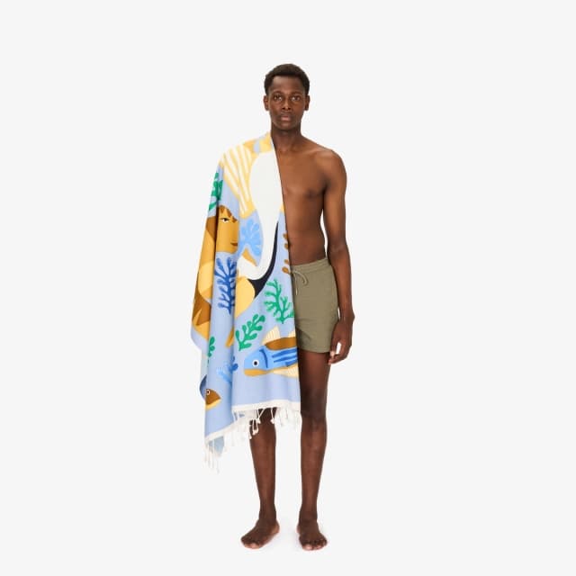 inouï editions Fouta 100 - Splash - Pastel