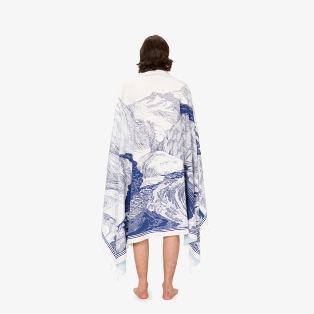 Inouï Editions Fouta 140 - Balthazar - Bleu Marine