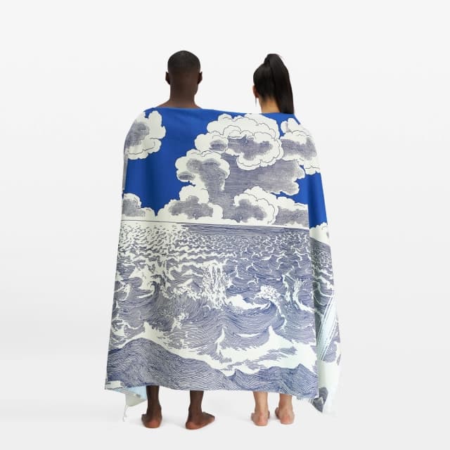 inouï editions Fouta 140 - Oceanique - Bleu Marine