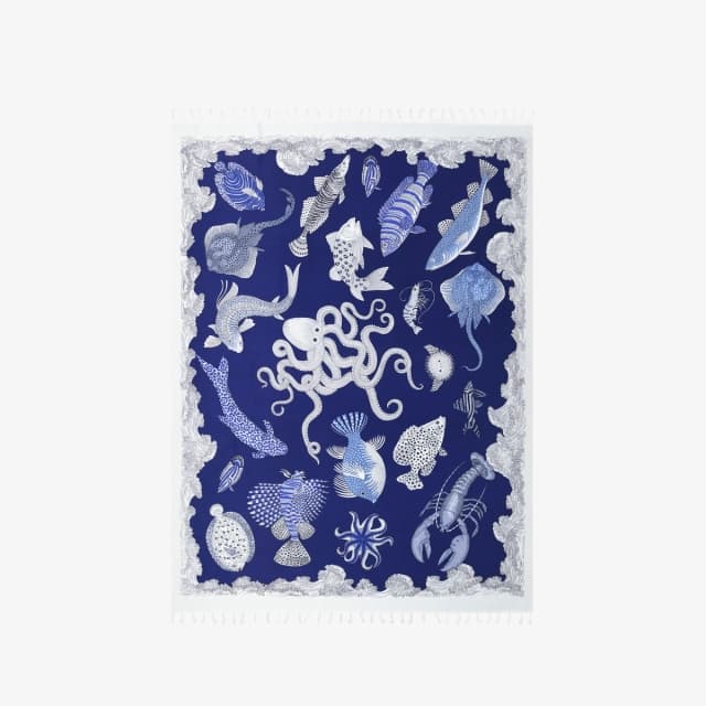Inouï Editions Fouta 140 - Poseidon - Bleu