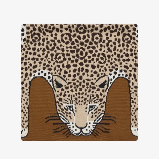 Inouï Editions Housse De Coussin 40 - Leopard - Beige