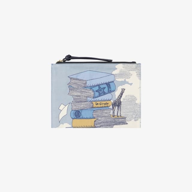 inouï editions Pochette Brodée - Editions - Bleu