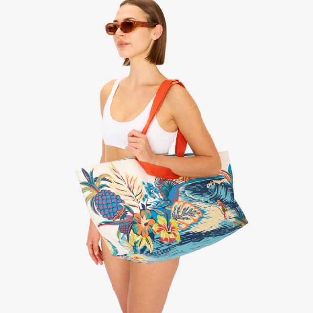 Inouï Editions Sac Cabas - Hawai - Bleu