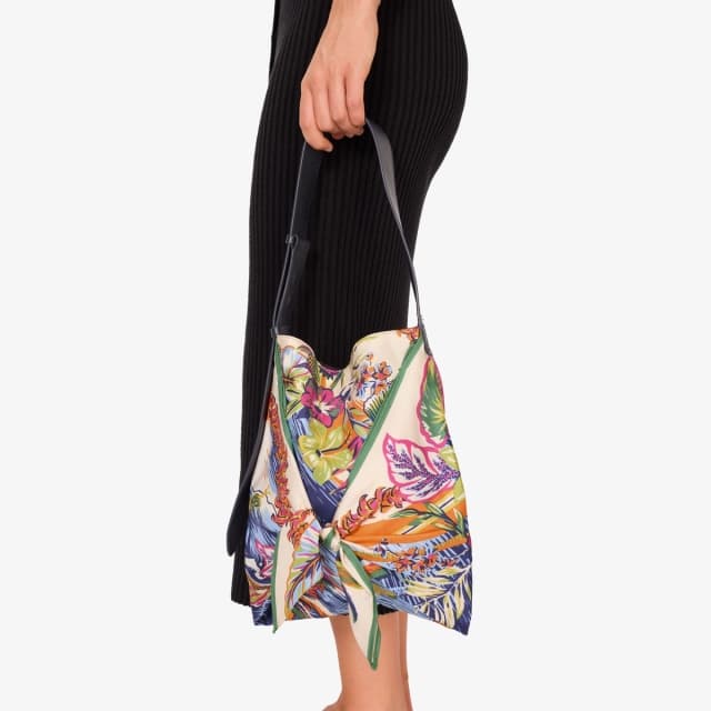 inouï editions Sac Foulard S - Hawai - Blanc