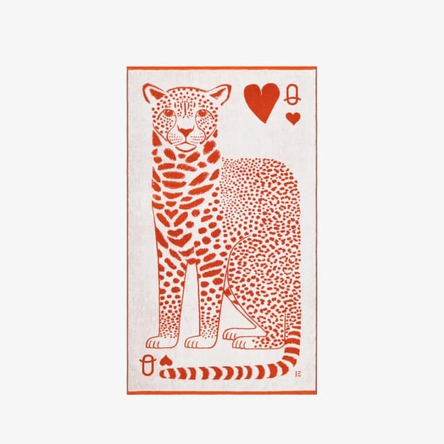 Inouï Editions Serviette De Plage - Queen - Rouge