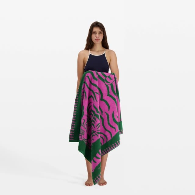 Inouï Editions Serviette De Plage - Todd - Vert