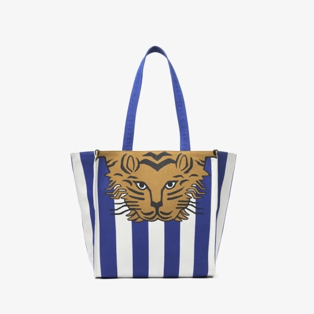 Inouï Editions Totebag - Baldo Stripes - Bleu Marine