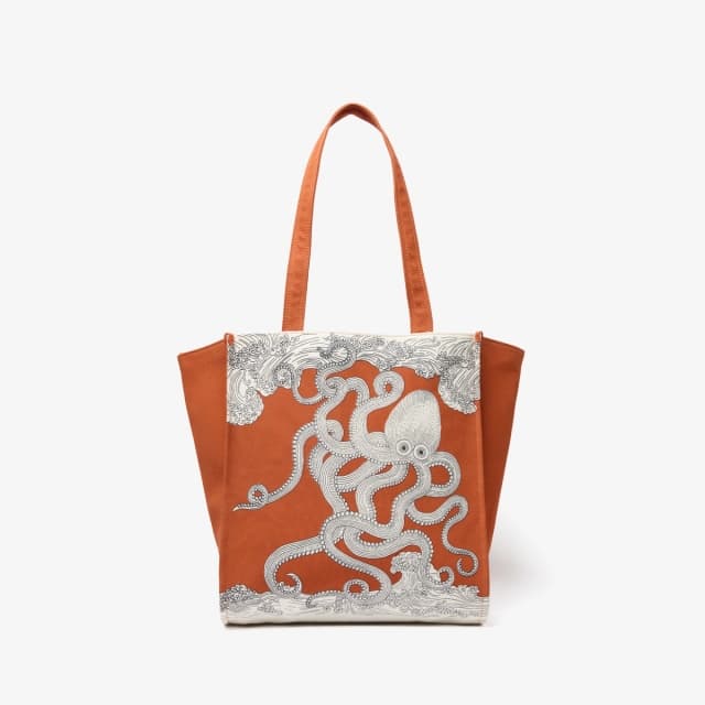 Inouï Editions Totebag - Poseidon - Orange