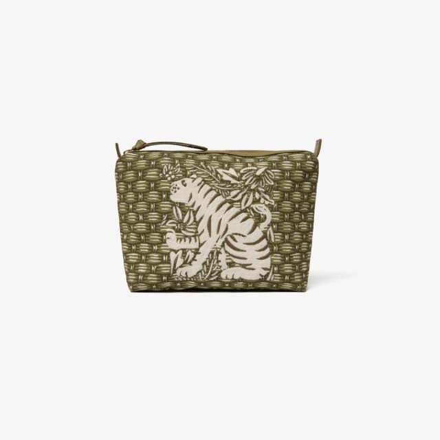 inouï editions Trousse City Tasca - Cannage - Kaki