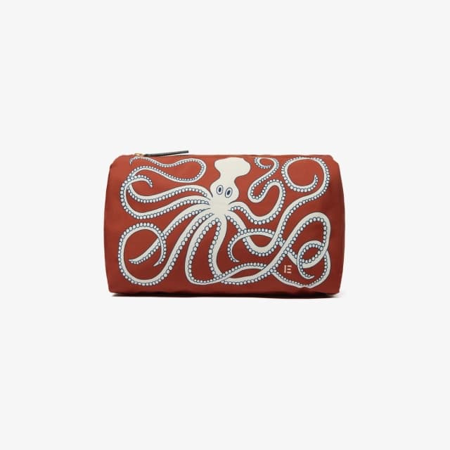 Inouï Editions Trousse M - Octopus - Orange