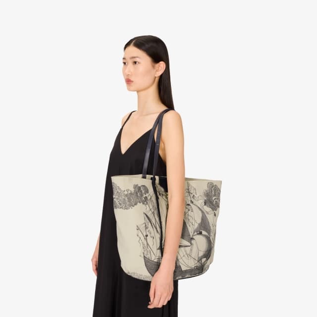 Inouï Editions Sac Soft Shopping - Des Rives Et Des Reves - Nuit