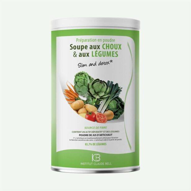 institut claude bell Soupe aux choux et aux légumes : 250g
