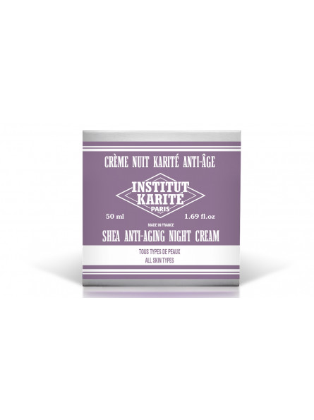 Institut Karité Paris Crème Nuit Karité Anti-Âge - Tous Types De Peaux 50 Ml - Nuage De Coton