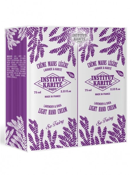 institut karité paris Duo Crèmes Mains Légère Karité 75 mL - Lavande