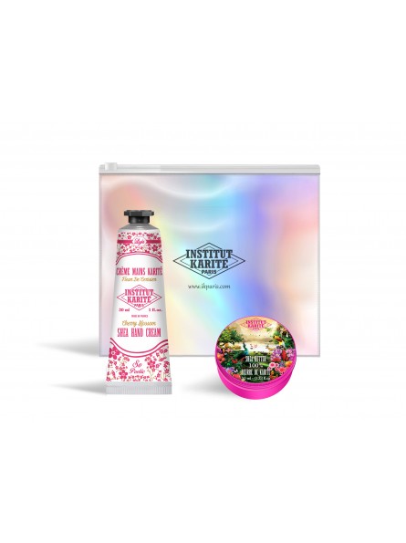 institut karité paris Trousse Hologramme Fleur de Cerisier