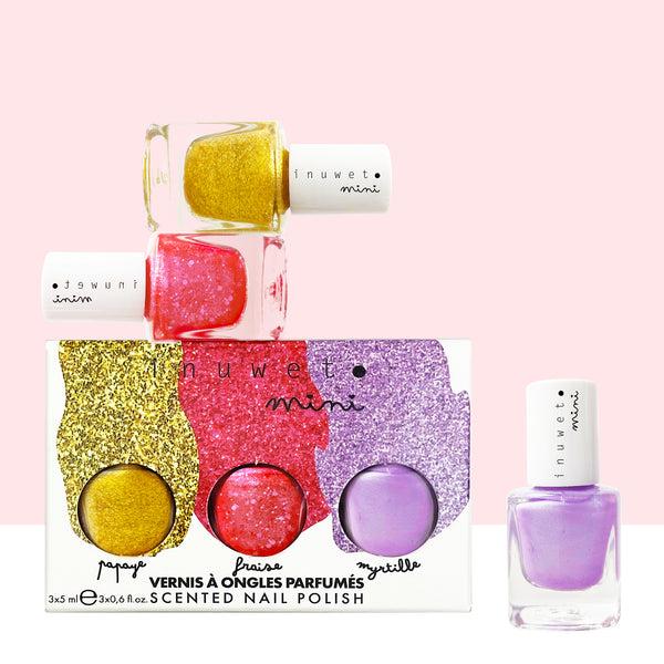 inuwet Coffret de 3 Vernis à l'eau parfumés