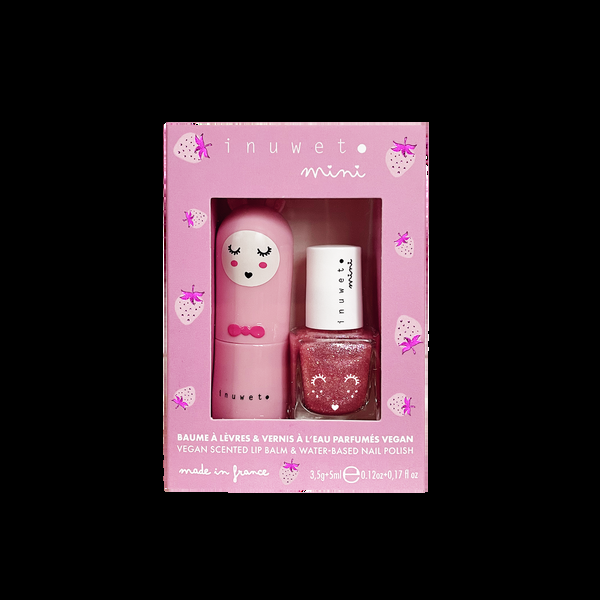 inuwet Duo baume & vernis kids - Rose Clair