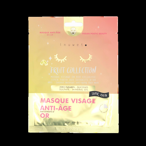 inuwet Masque visage - Anti-Age - Extraits D'Or