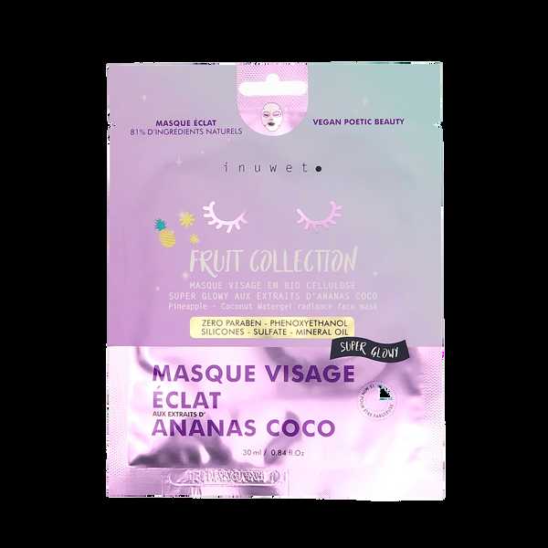 inuwet Masque visage - Eclat - Ananas Coco