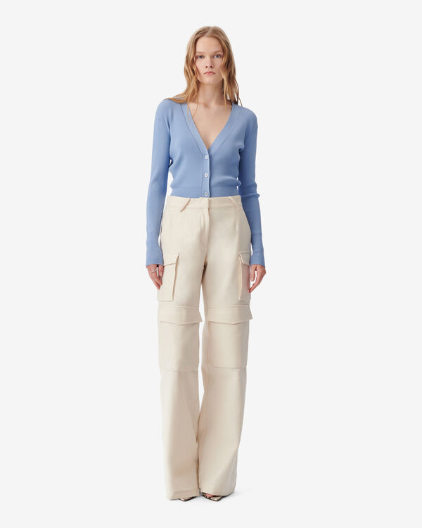 Iro CARDIGAN CÔTELÉ BLA01