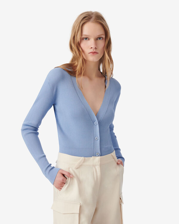 Iro CARDIGAN CÔTELÉ BLA01