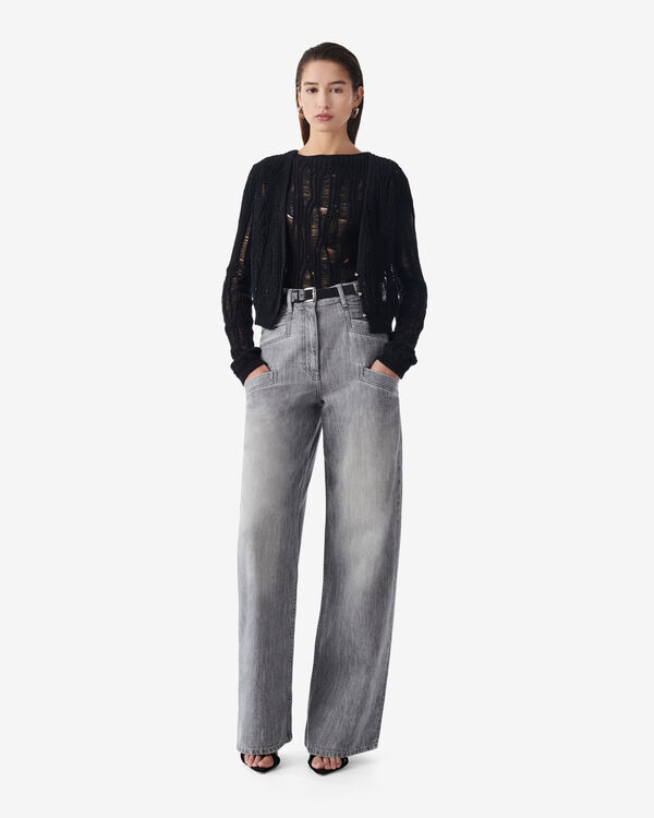 Iro CARDIGAN EN MAILLE LÂCHÉE BLA01