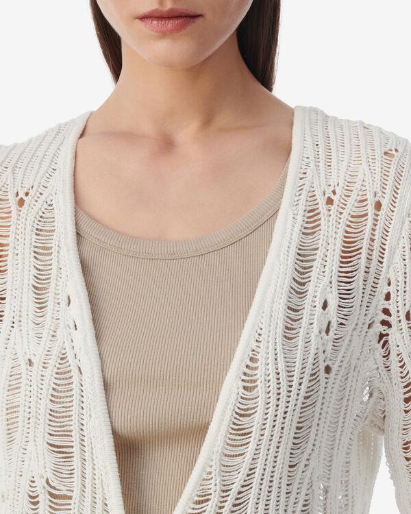 Iro CARDIGAN EN MAILLE LÂCHÉE BLA01