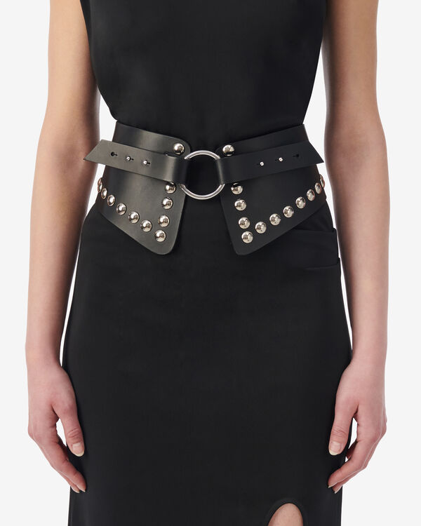 Iro CEINTURE LARGE EN CUIR BLA01