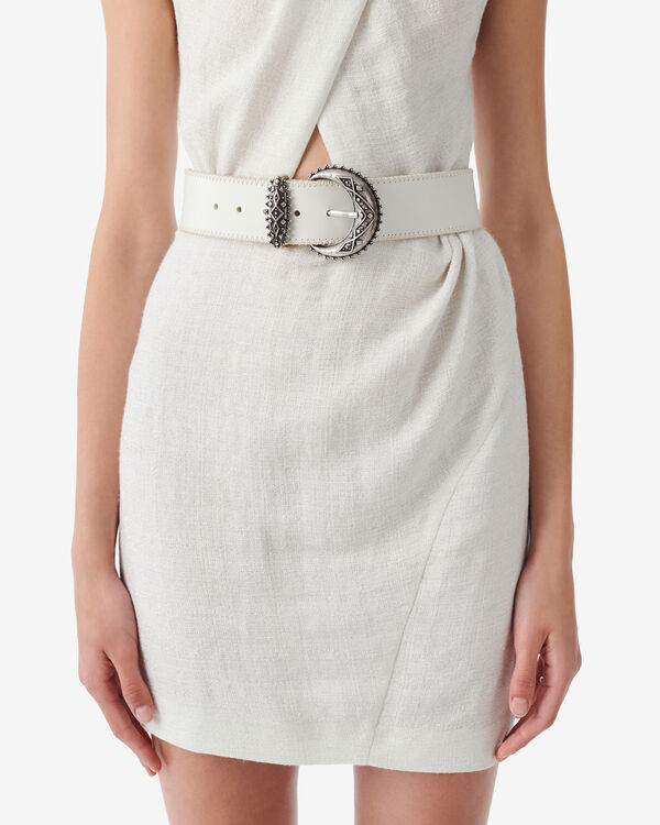 Iro CEINTURE LARGE EN CUIR ECR01