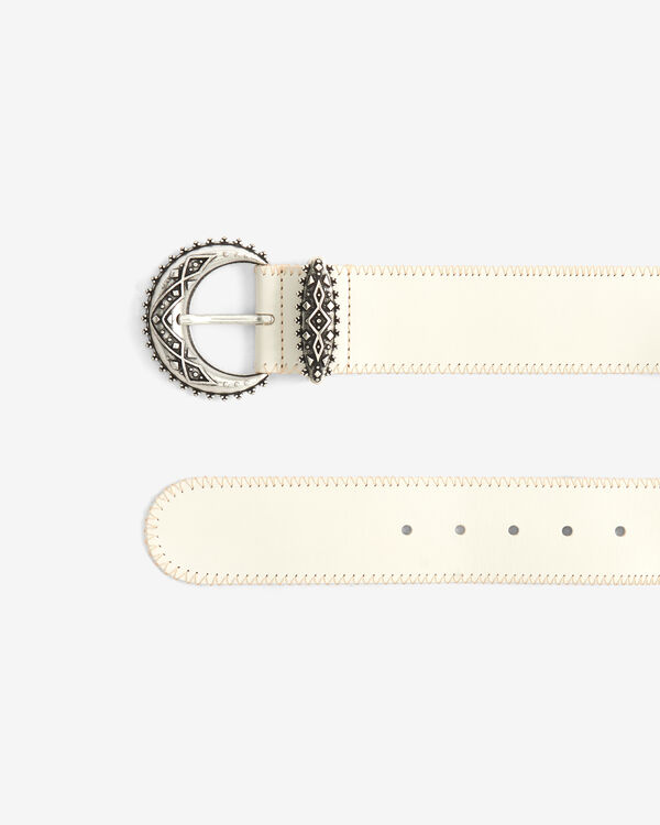 Iro CEINTURE LARGE EN CUIR ECR01