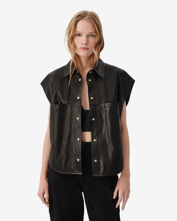 Iro CHEMISE EN CUIR BEI45