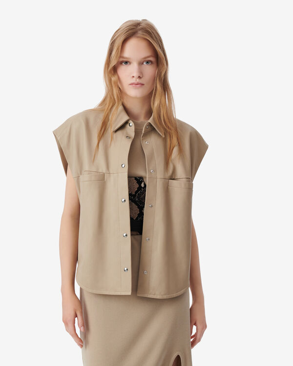 Iro CHEMISE EN CUIR BEI45