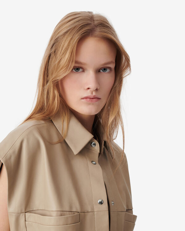 Iro CHEMISE EN CUIR BEI45