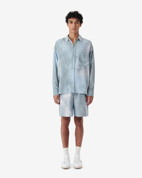 Iro CHEMISE OVERSIZE TIE AND DYE BLU01