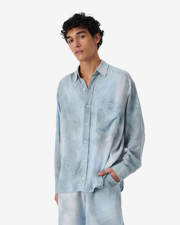 Iro CHEMISE OVERSIZE TIE AND DYE BLU01
