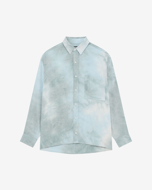 iro CHEMISE OVERSIZE TIE AND DYE BLU01