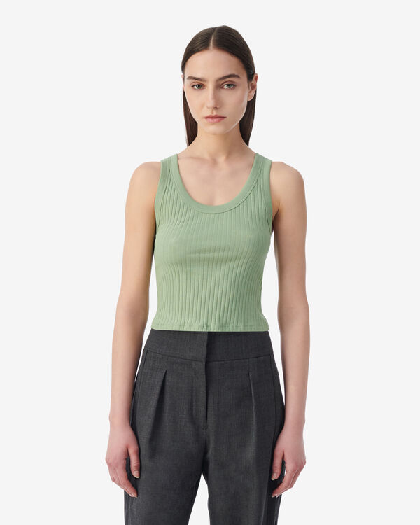 Iro DÉBARDEUR CROP CÔTELÉ GRE62