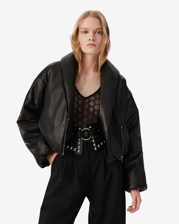 Iro DOUDOUNE EN CUIR BLA01