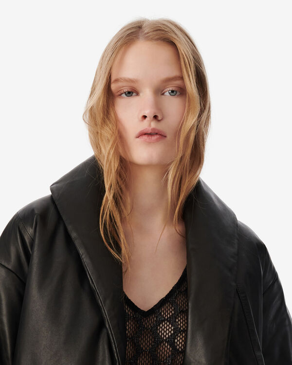 Iro DOUDOUNE EN CUIR BLA01