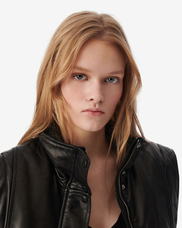 Iro DOUDOUNE SANS MANCHES EN CUIR BLA01